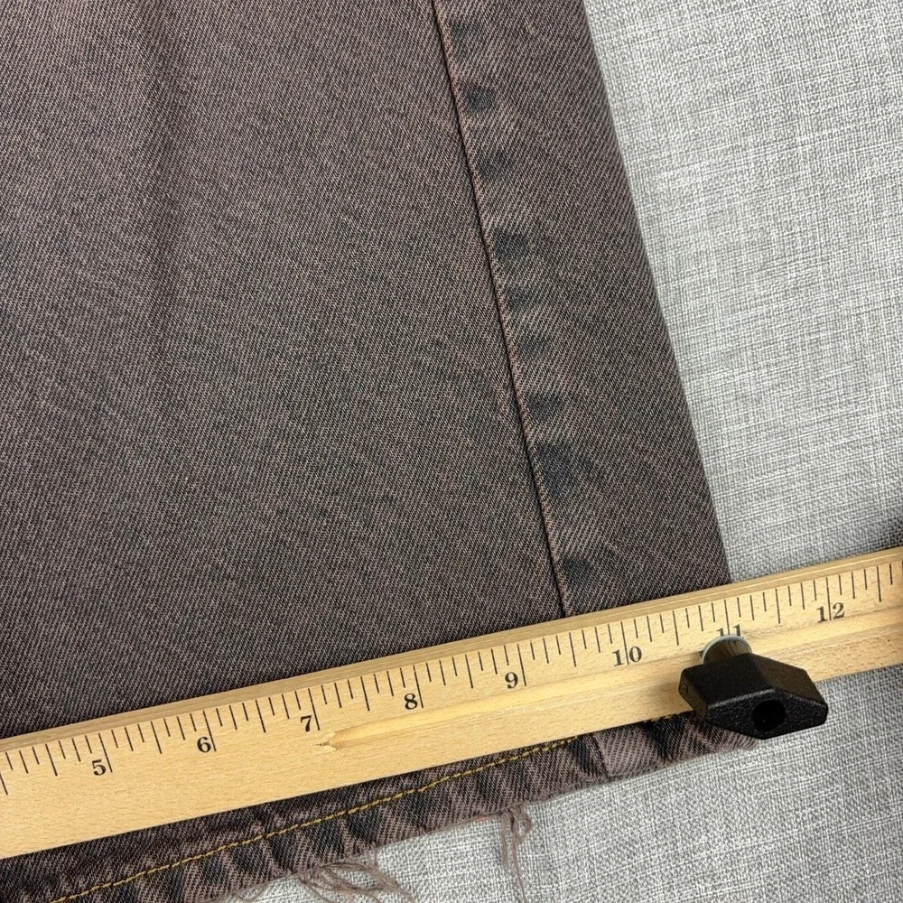 BDG Jeans Mens 34x32 Brown Medium Wash Relaxed Wide Leg Distressed Denim Pants